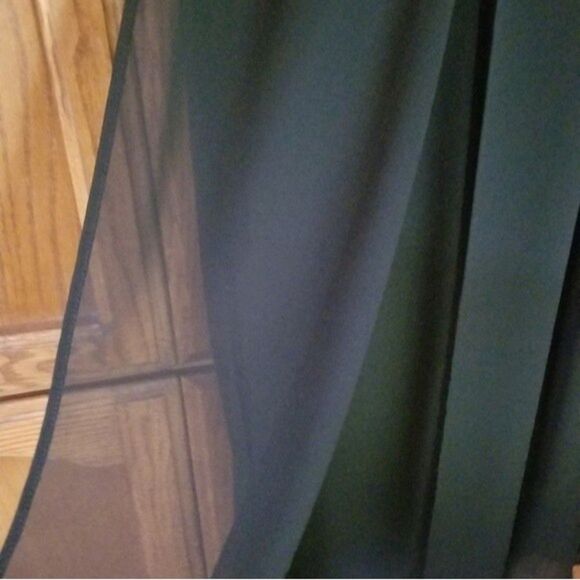 Vtg 90's Sheri Martin NY Sheer Double layer Wrap front jumpsuit - Picture 7 of 10